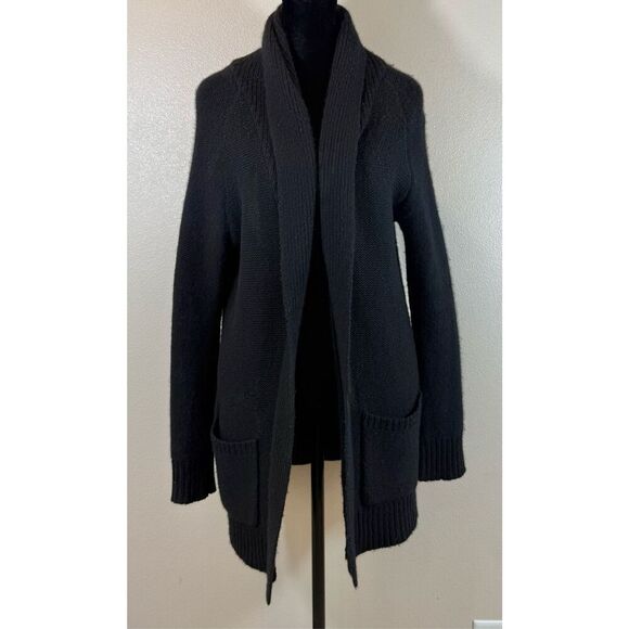 Beryll 100% Cashmere Oversized Open Front Cardigan in Black Women’s Medium - Picture 3 of 12